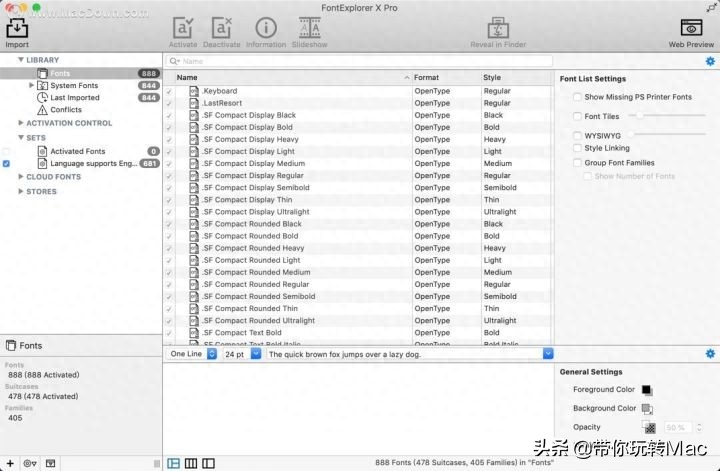 Mac font management software