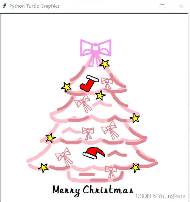 Python繪製聖誕樹，拿去給自己所思所念之人